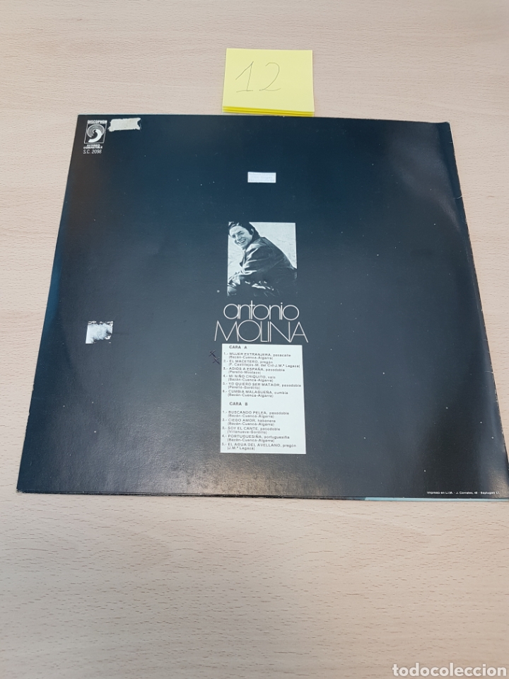 Discos de vinilo: Antonio Molina, El Inimitable, Discophon-S.C. 2098 - Foto 2