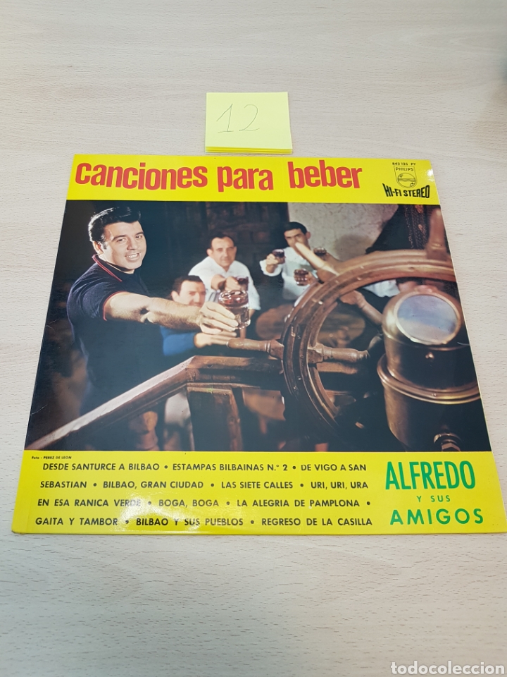 Discos de vinilo: ALFREDO Y SUS AMIGOS - CANCIONES PARA BEBER - LP - Foto 1