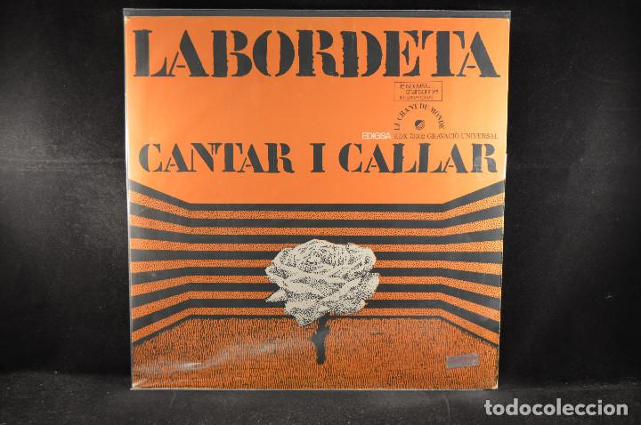 Discos de vinilo: LABORDETA - CANTAR I CALLAR - LP - Foto 1