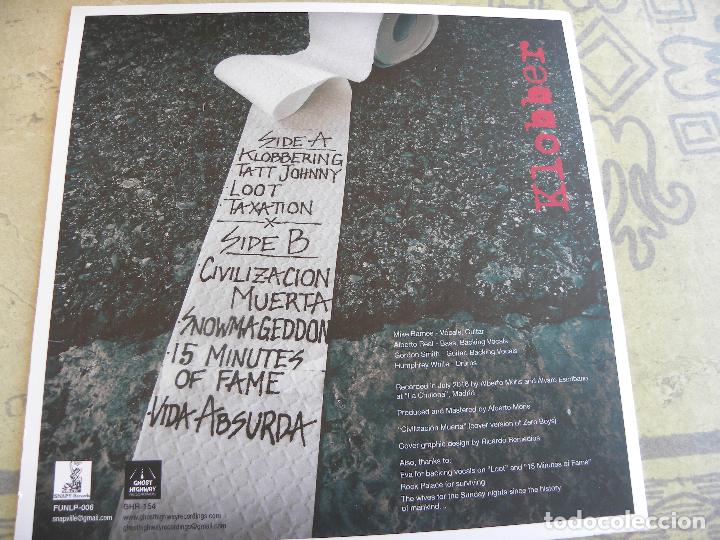 Discos de vinilo: KLOBBER -LOOT -LP VINILO ROJO -IMPECABLE - Foto 3