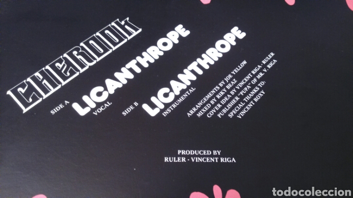 Discos de vinilo: CHEROOK MAXI LICANTHROPE - Foto 4