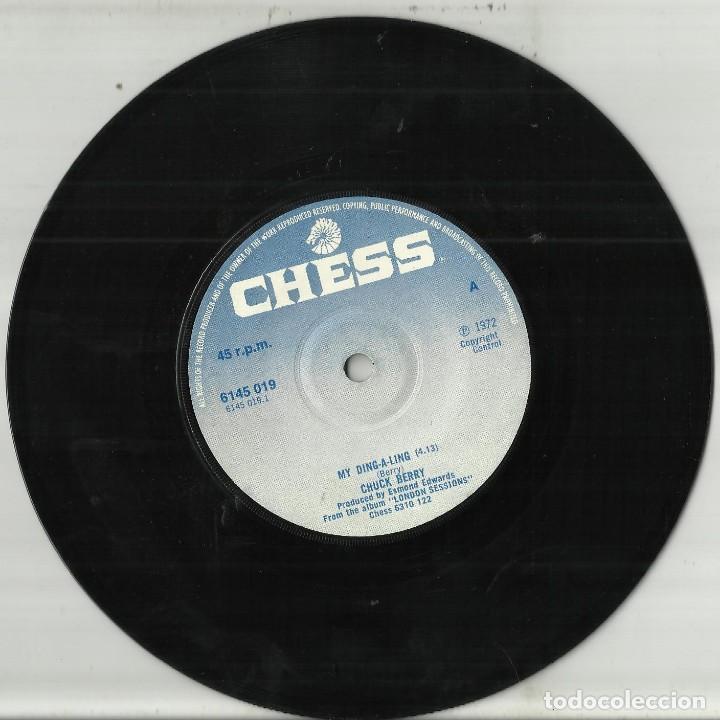Discos de vinilo: chuck berry single my ding a ling - lets boogie inglaterra 1972 - Foto 1