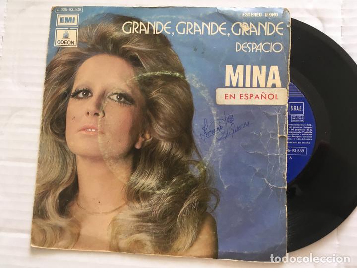 Discos de vinilo: 7 SINGLE-MINA-GRANDE GRANDE GRANDE - Foto 1