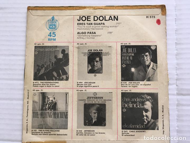 Discos de vinilo: 7 SINGLE-JOE DOLAN-ERES TAN GUAPA - Foto 2