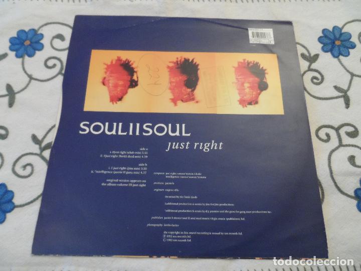 Discos de vinilo: SOUL II SOUL - JUST RIGHT - Foto 2