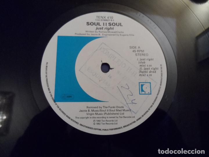 Discos de vinilo: SOUL II SOUL - JUST RIGHT - Foto 3