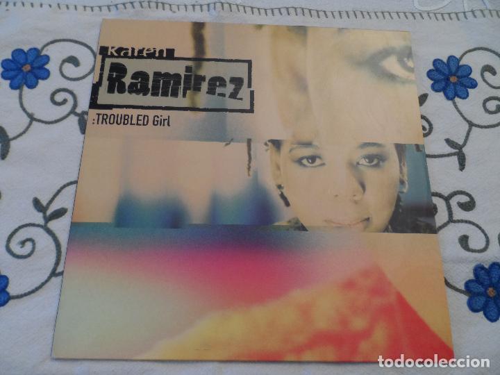 Discos de vinilo: KAREN RAMIREZ - TROUBLED GIRL - Foto 1