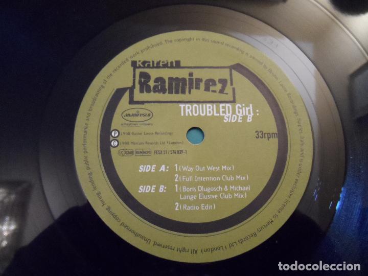 Discos de vinilo: KAREN RAMIREZ - TROUBLED GIRL - Foto 3