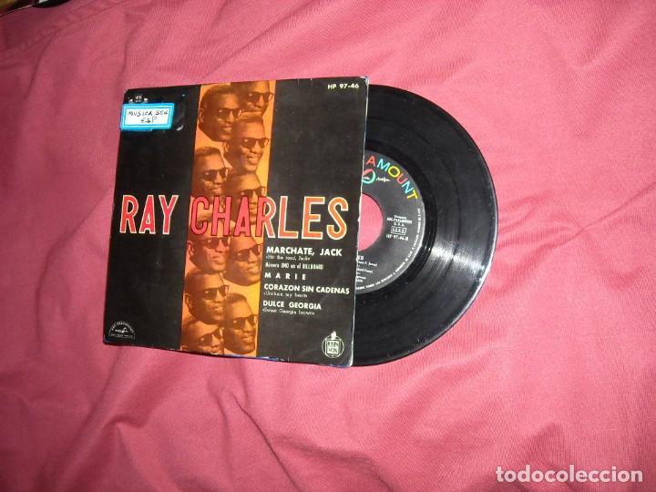 Discos de vinilo: Ray Charles. EP Marchate, Jack + 3 temas. Hispavox. .SPA - Foto 1