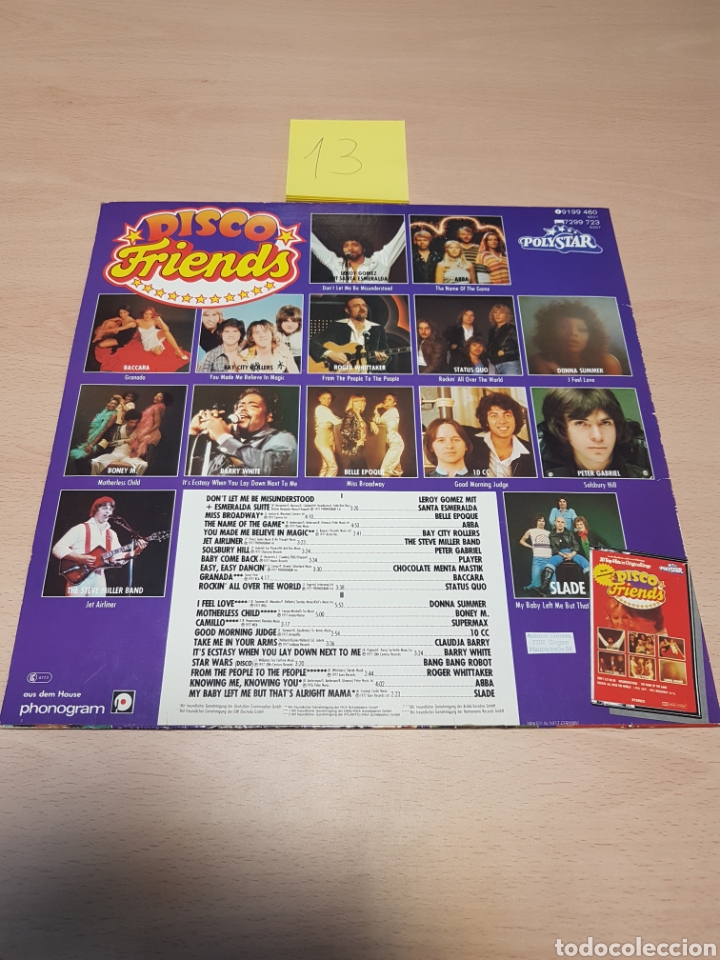 Discos de vinilo: DISCO FRIENDS- GERMANY - POLYSTAR - Foto 2