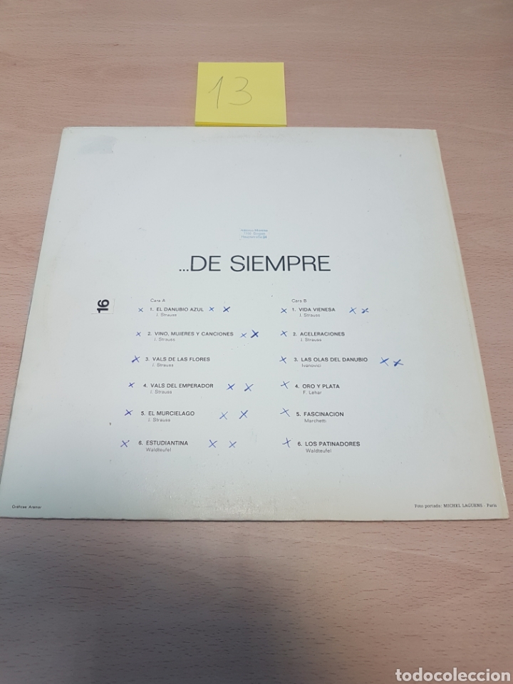 Discos de vinilo: .... DE SIEMPRE.. EL DANUBIO AZUL J.STRAUSS - Foto 2