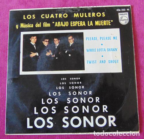 Discos de vinilo: LOS SONOR - LOS CUATRO MULEROS + 3 - E.P. - PHILIPS 1964 - Foto 1