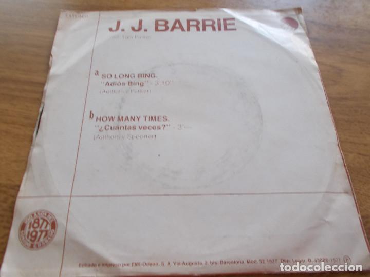 Discos de vinilo: J.J. BARRIE. SO LONG BING. - Foto 2