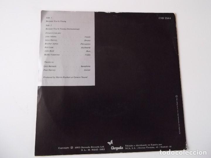 Discos de vinilo: PRIVATE LIVES - Because youre young - Foto 2