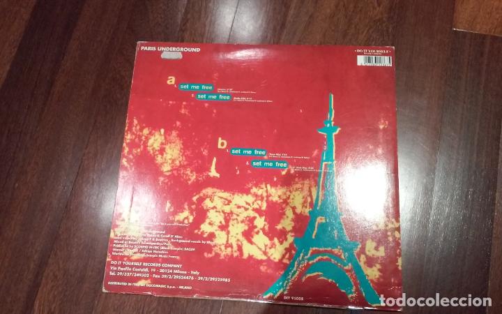 Discos de vinilo: Paris underground- set me free.maxi italia - Foto 2