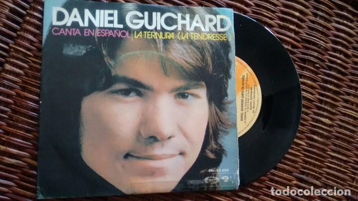 Discos de vinilo: SINGLE (VINILO) DE DANIEL GUICHARD A&Ntilde;OS 70 - Foto 1