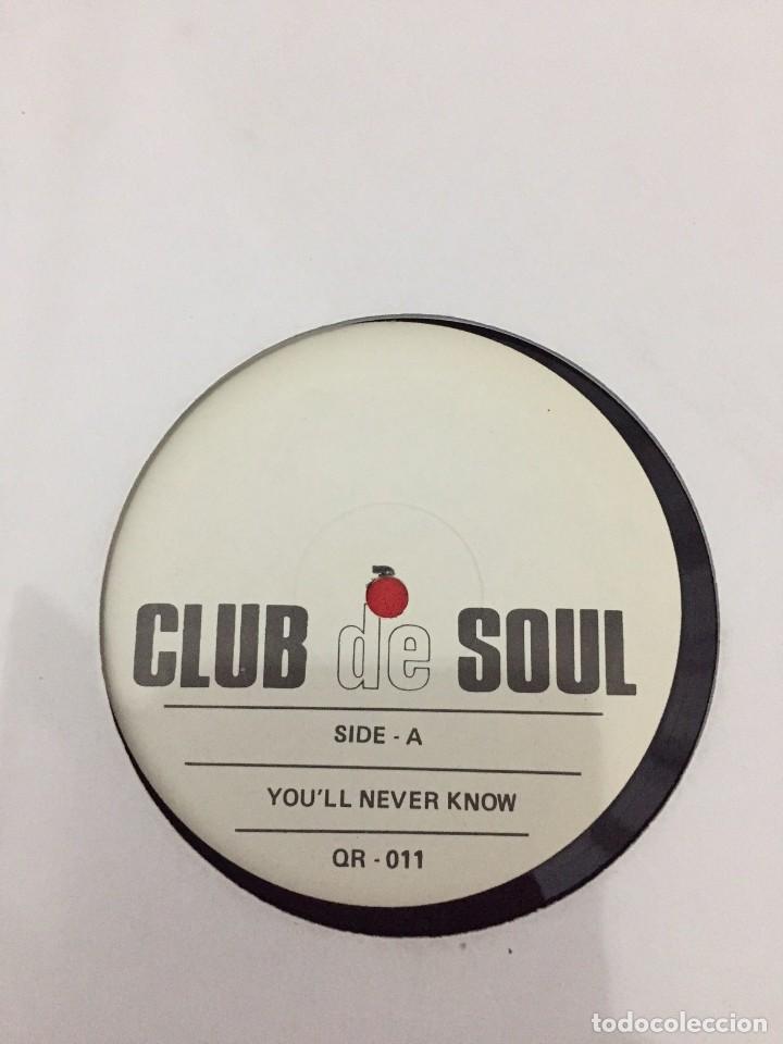 Discos de vinilo: Club De Soul Featuring Mayce &lrm;&ndash; Youll Never Know - Foto 1