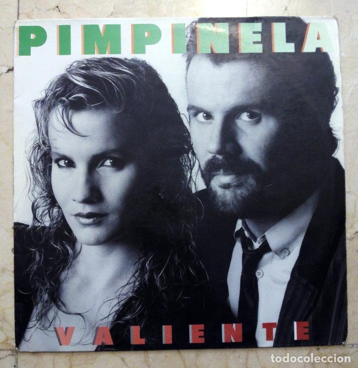 Discos de vinilo: LP PIMPINELA - VALIENTE - EPIC 1987. - Foto 1
