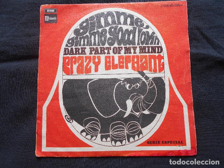 Discos de vinilo: CRAZY ELEPHANT // GIMME GIMME GOOD LOVIN&acute; + 1 - Foto 1