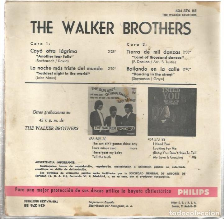 Discos de vinilo: EP THE WALKER BROTHERS : ANOTHER TEAR FALLS + 3 - Foto 2