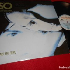 Discos de vinilo: SO ARE YOU SURE/DON'T LOOK BACK/+1 12'' MX 1988 HISPAVOX EDICION ESPAÑOLA SPAIN