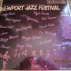 Discos de vinilo: NEWPORT JAZZ FESTIVAL LP - A LIVE JAZZ FESTIVAL RECORDING - ORIGINAL INGLES - RCA 1966 - STEREO -. Lote 119123027