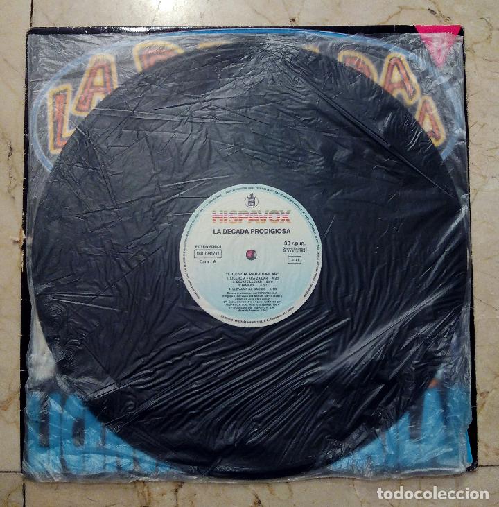 Discos de vinilo: LP LA D&Eacute;CADA PRODIGIOSA - LICENCIA PARA BAILAR - HISPAVOX 1991 - Foto 4