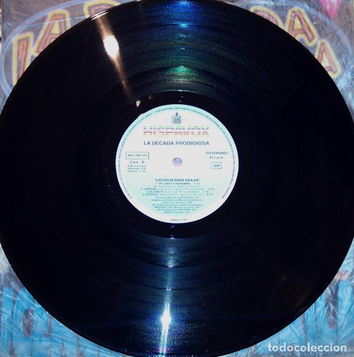 Discos de vinilo: LP LA D&Eacute;CADA PRODIGIOSA - LICENCIA PARA BAILAR - HISPAVOX 1991 - Foto 6