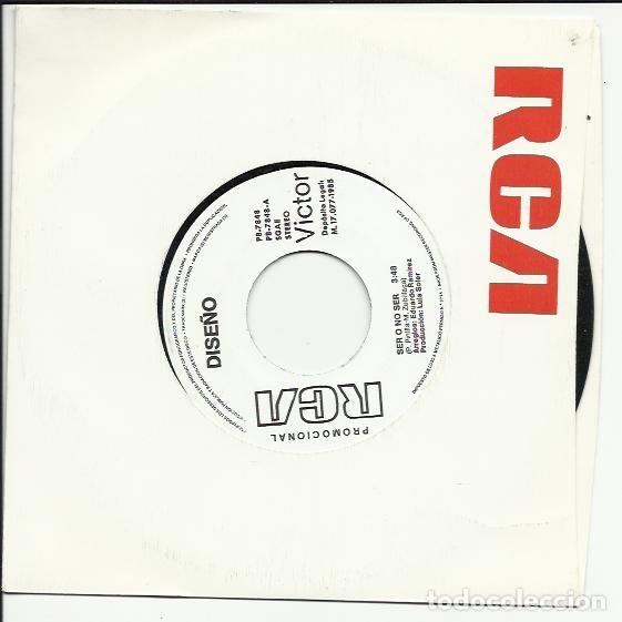 Vinyl-Schallplatten: DISE&Ntilde;O.- SG SER O NO SER PROMO 1985 RCA