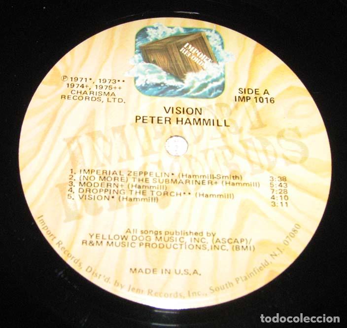 Discos de vinilo: PETER HAMMILL - VISION - FUNDA CON LETRAS -  LP - Foto 4