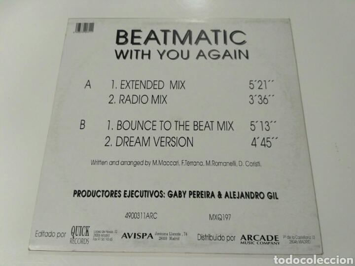 Discos de vinilo: Beatmatic - With You Again - Foto 2