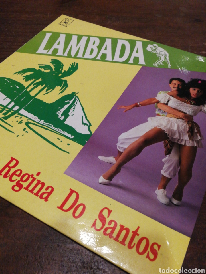 Disques de vinyle: LP LAMBADA- REGINA DO SANTOS- HORUS,1989- CON AUT&Oacute;GRAFO Y DEDICACI&Oacute;N.