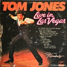 Discos de vinilo: LP TOM JONES IN LAS VEGAS AT FLAMINGO. Lote 119354679