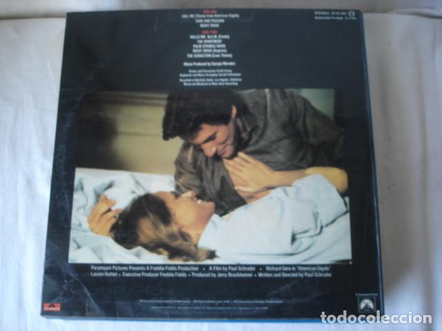 Discos de vinilo: Giorgio Moroder   American Gigolo (Original Soundtrack Recording) - Foto 2