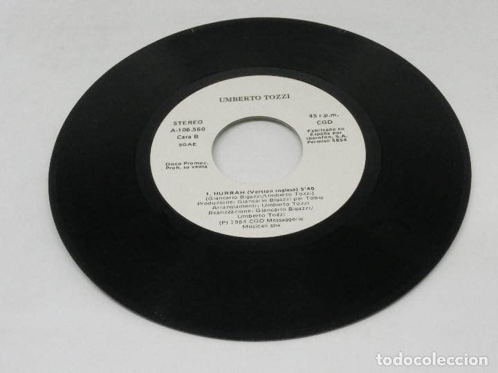 Discos de vinilo: SINGLE - UMBERTO TOZZI - HURRAH! - 1984 - Foto 4
