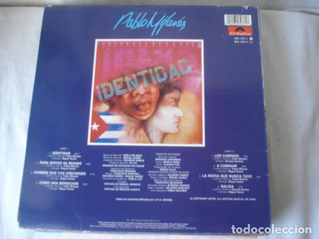 Discos de vinilo: Pablo Milan&eacute;s    Identidad - Foto 2