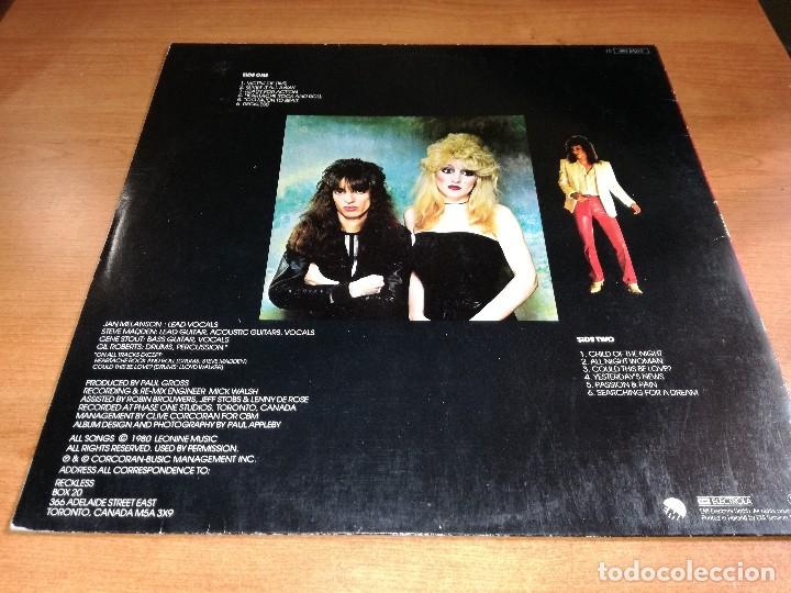 Discos de vinilo: LP Reckless - Reckless - Foto 2