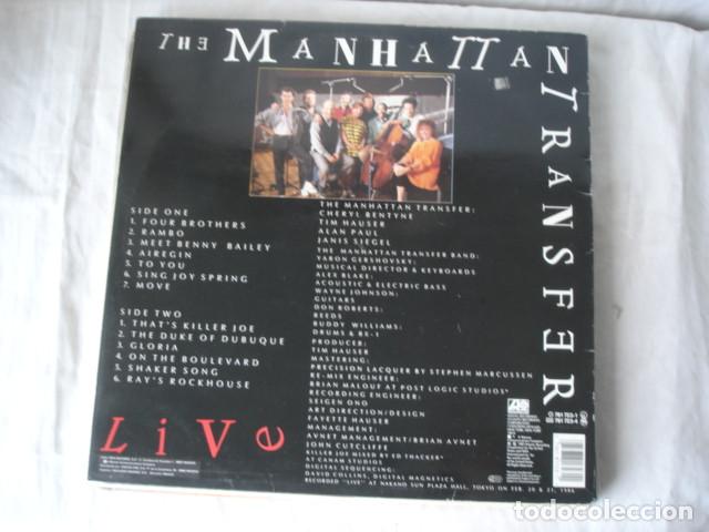Discos de vinilo: The Manhattan Transfer  Live - Foto 2