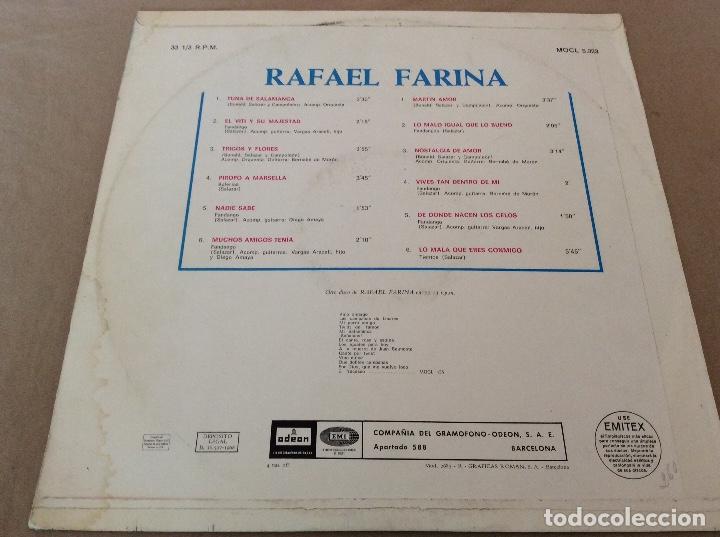Discos de vinilo: Rafael Farina. Odeon 1968. - Foto 2