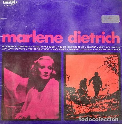 Discos de vinilo: MARLENE DIETRICH - LP ESPA&Ntilde;OL DE VINILO CON TODOS LOS EXITOS - LILI MARLENE - Foto 1