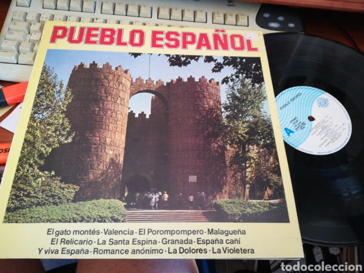 Dischi in vinile: Pueblo espa&ntilde;ol lp 1987 varios ver contenido en imagen