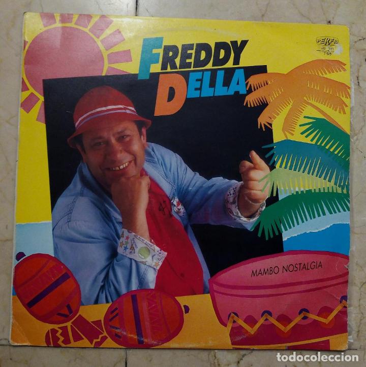 Discos de vinilo: MAXI SINGLE FREDDY DELLA - MAMBO NOSTALGIA - PERFIL 1987 - Foto 1