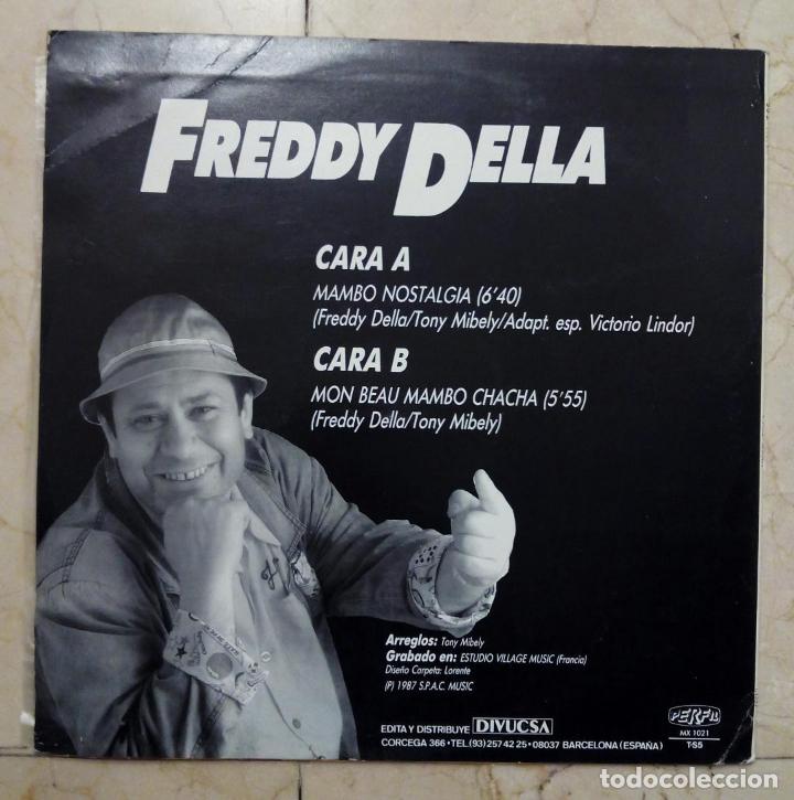 Discos de vinilo: MAXI SINGLE FREDDY DELLA - MAMBO NOSTALGIA - PERFIL 1987 - Foto 2