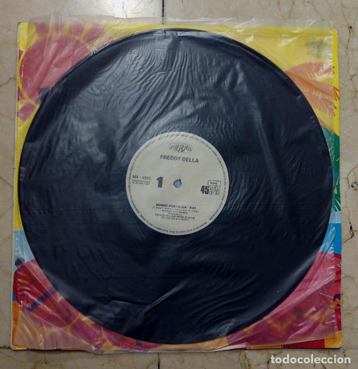 Discos de vinilo: MAXI SINGLE FREDDY DELLA - MAMBO NOSTALGIA - PERFIL 1987 - Foto 3