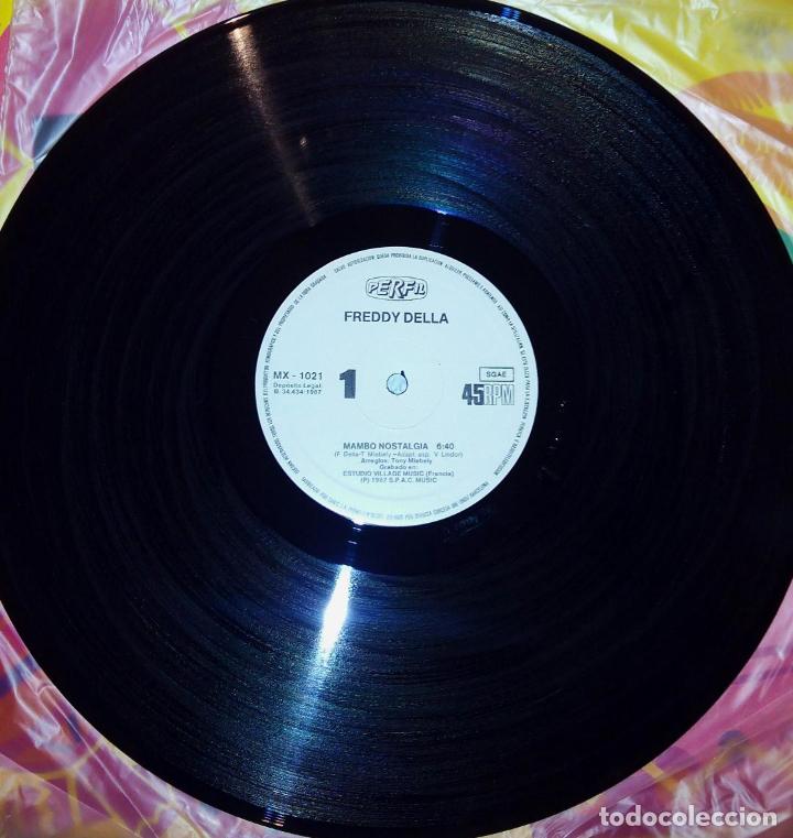 Discos de vinilo: MAXI SINGLE FREDDY DELLA - MAMBO NOSTALGIA - PERFIL 1987 - Foto 4