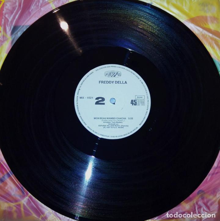 Discos de vinilo: MAXI SINGLE FREDDY DELLA - MAMBO NOSTALGIA - PERFIL 1987 - Foto 5