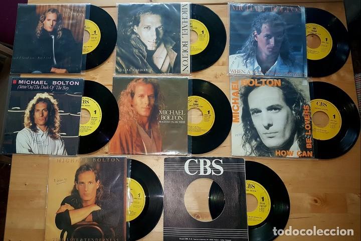 Discos de vinilo: MICHAEL BOLTON LOTE DE 8 SINGLE - Foto 1