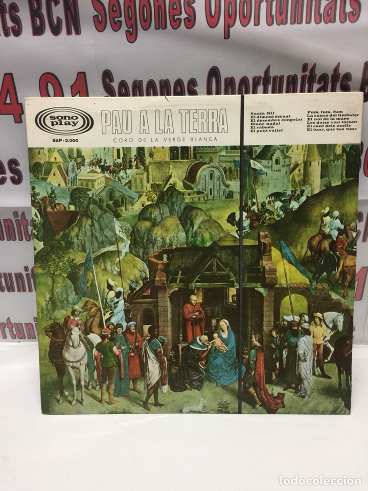 Discos de vinilo: Pau a la terra / Coro de la verge blanca LP 12 canciones 1966