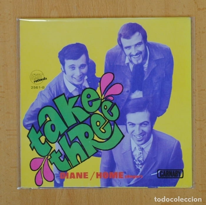 Discos de vinilo: TAKE THREE - DIANE / HOME - SINGLE - Foto 1