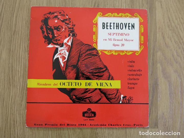 Dischi in vinile: RARE SPAIN LP BEETHOVEN MIEMBROS DEL OCTETO DE VIENA SEPTIMINO EN MI BEMOL MAYOR OP 20 DECCA LXT MON